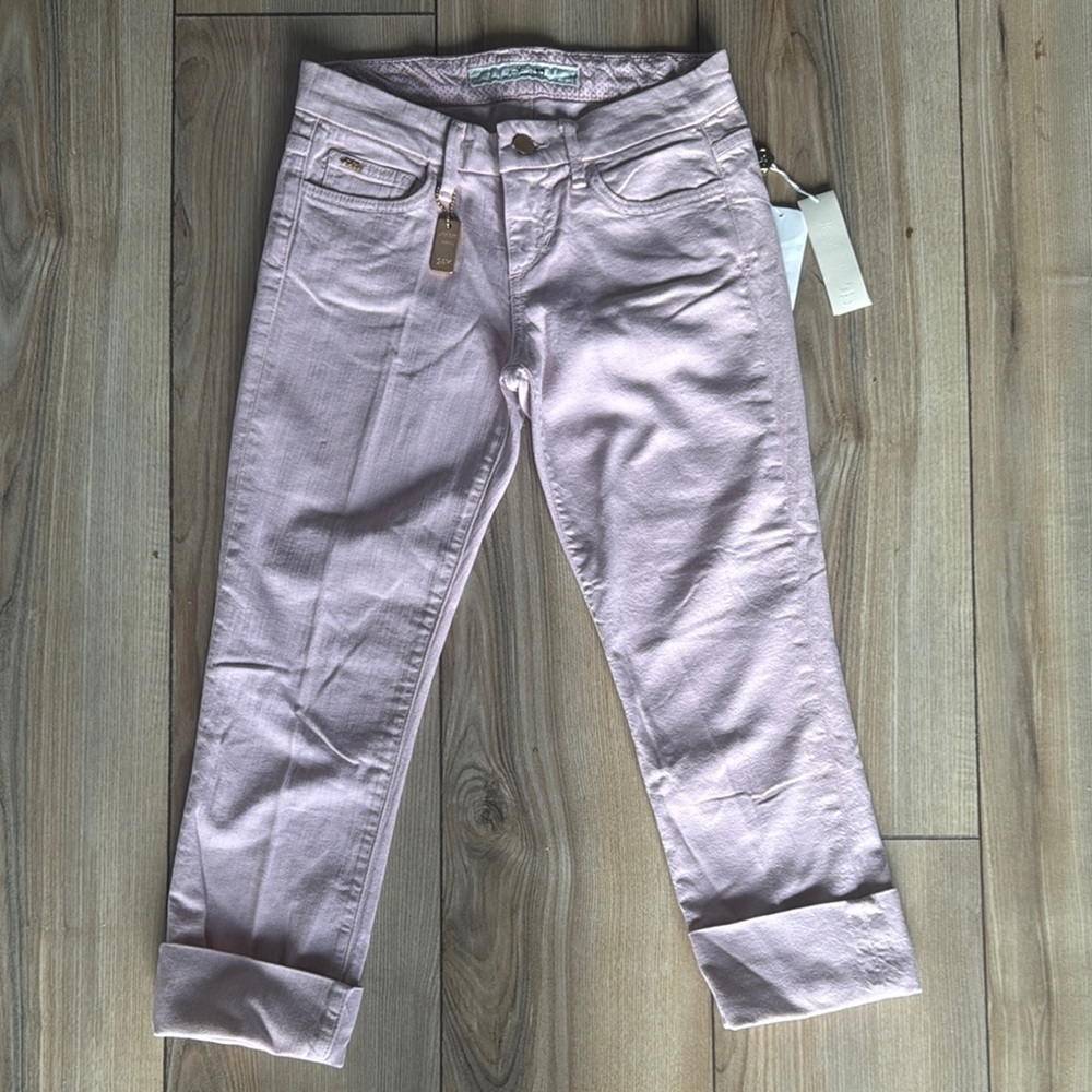 Joe's Jeans Pink Ankle Cropped Denim
